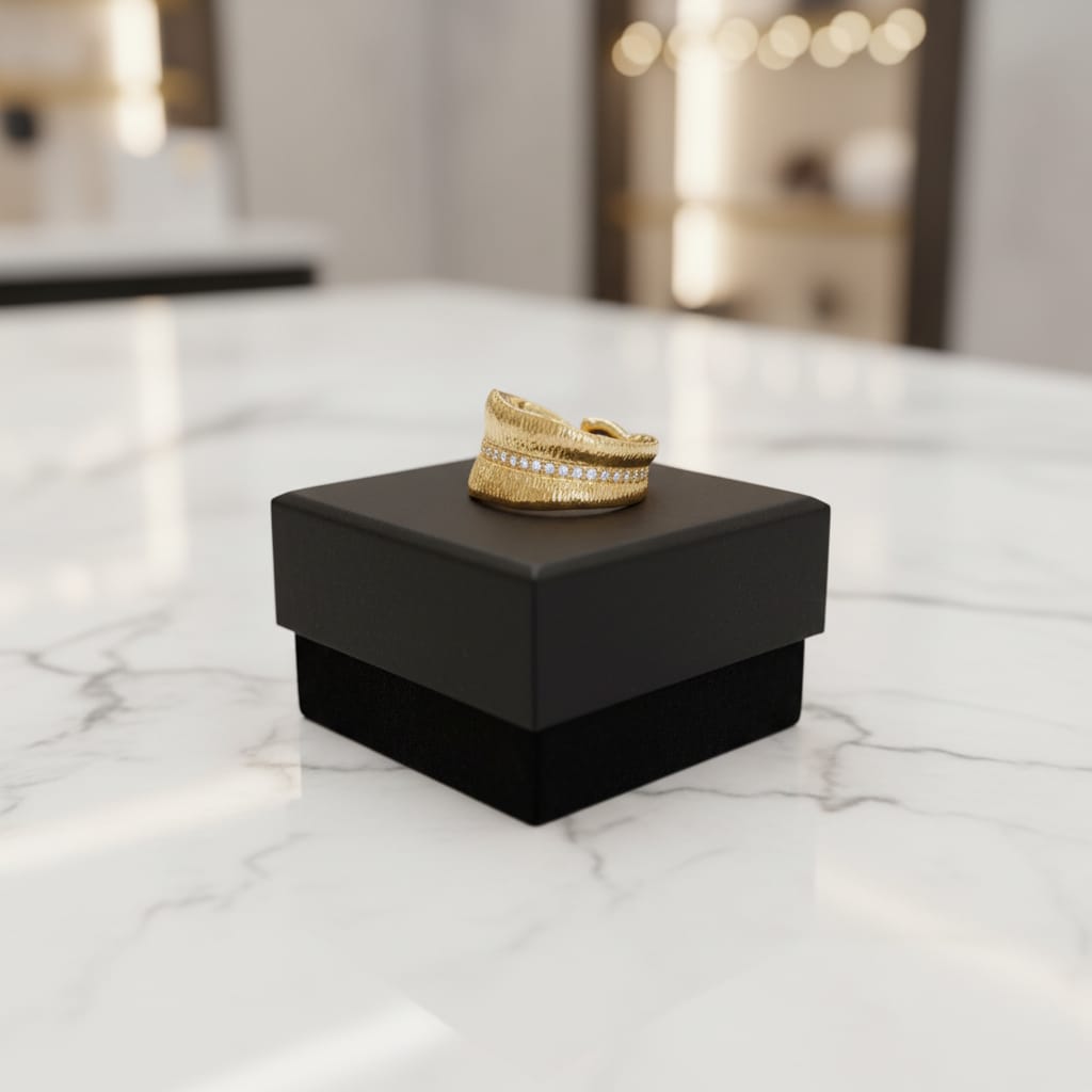 ANEL LEAF DOURADO ALIANÇA